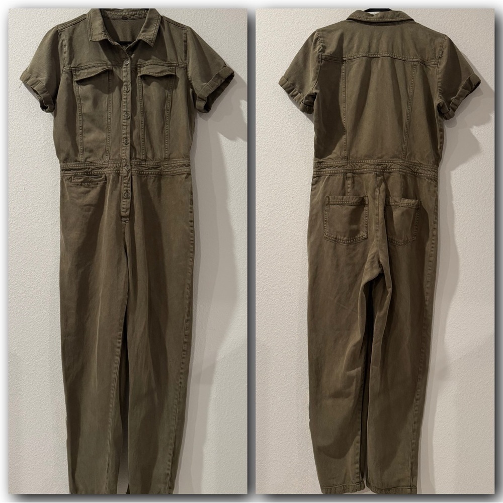 YFB Henry Utility Olive Green Jumpsuit